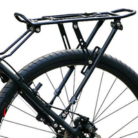 Bicycle Luggage Carrier Cargo Rear Rack Shelf Aluminium Alloy Cycling Bag Stand Holder Trunk Bike Rear Shelf For 24''26''28''