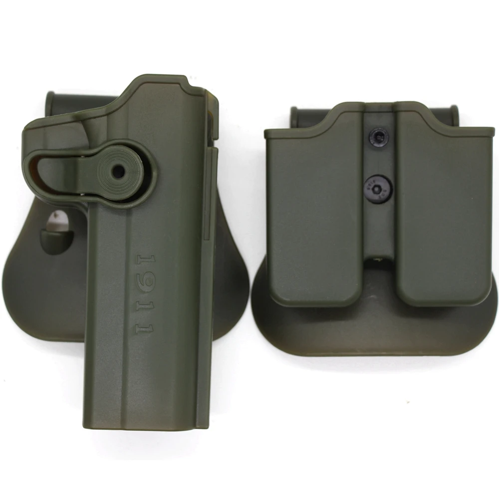 1911 Taktisches Pistolenholster mit Doppelmagazintasche, Pistolenholster, Gürtelholster, Pistolen-Paddle-Tragekoffer für Colt 1911 Zubehör – Detail 4