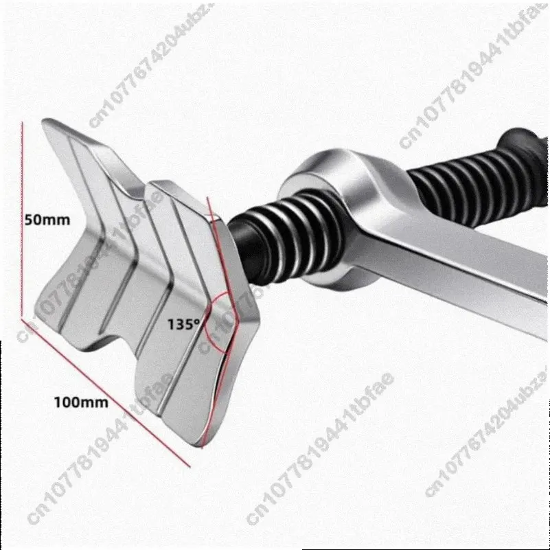 Multipurpose cylinder fixing tool with quick-change feet - heavy-duty pipe welding pliers