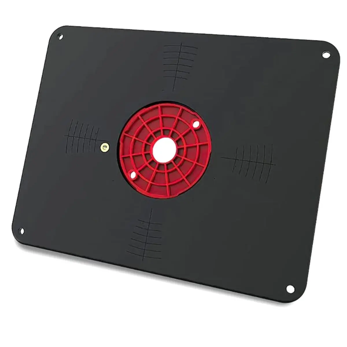 PRS4034 Router Table Insert Plate with Nonslip Surfaces for M0F00 TRA001 7500 , Router Insert Plate with Leveling Rings