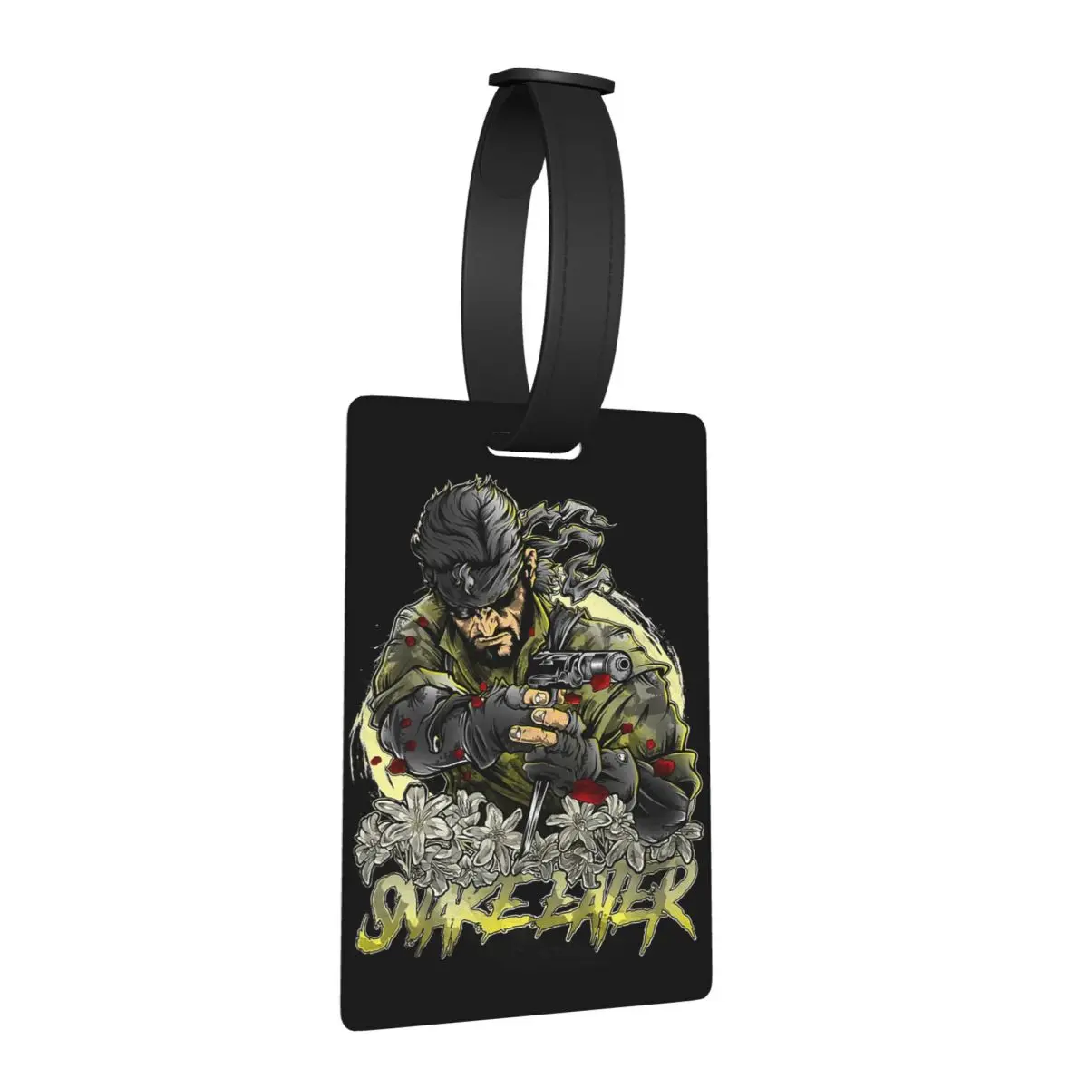 

Snake Eater Metal Gear Solid Game Luggage Tags Suitcase Accessories Portable Baggage Boarding Tag Label Holder ID Name Address