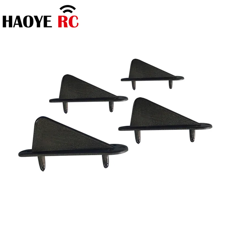 Haoye 10 pcs Triangular Nylon Fixed Tip Protector Wing Retainer Skids Protecting Corner For RC Aircraft Model Accessories