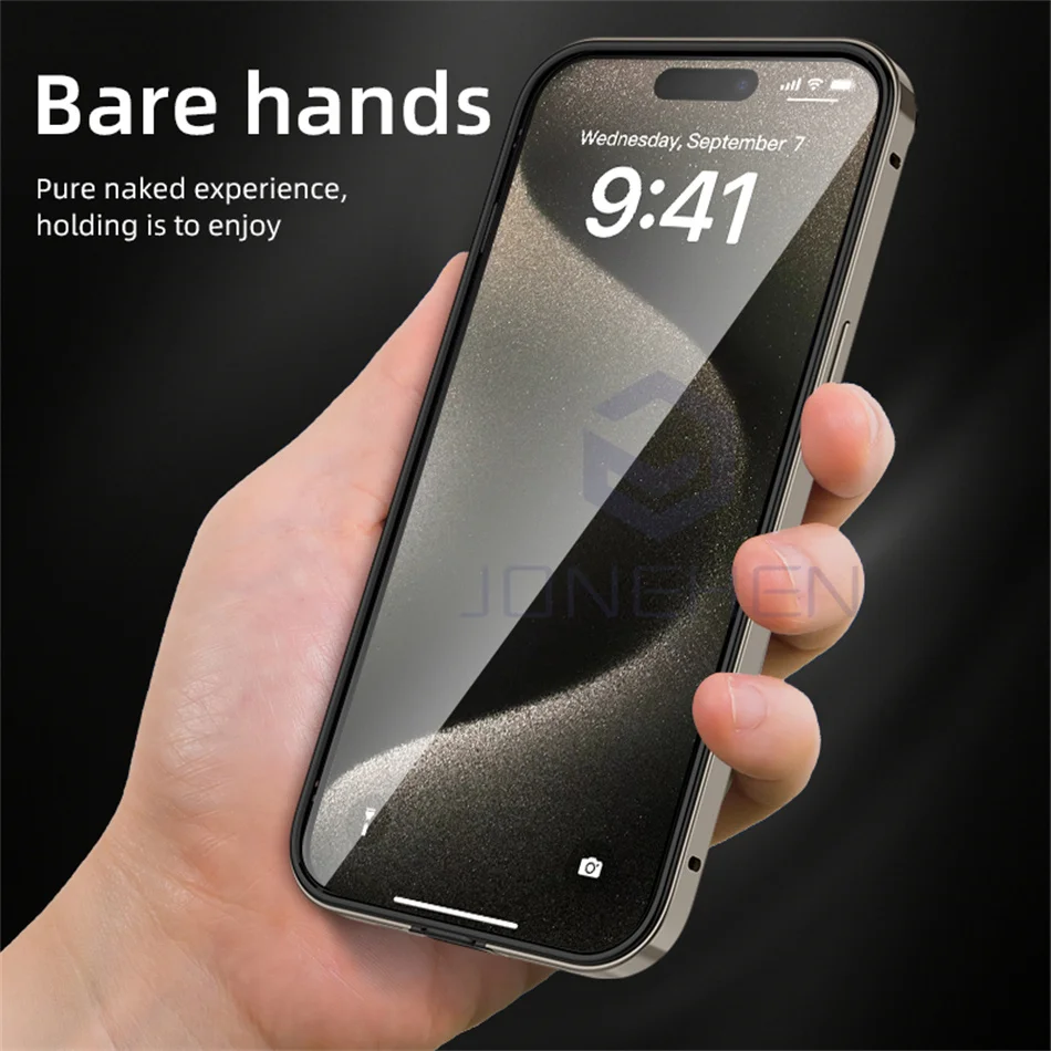Luxury Anti Scratch Angle Aluminum Bumper Case For iPhone 15 14 13 12 11 16 Pro Max X XR XS 7 8 Plus Hybrid Silicone Light Frame