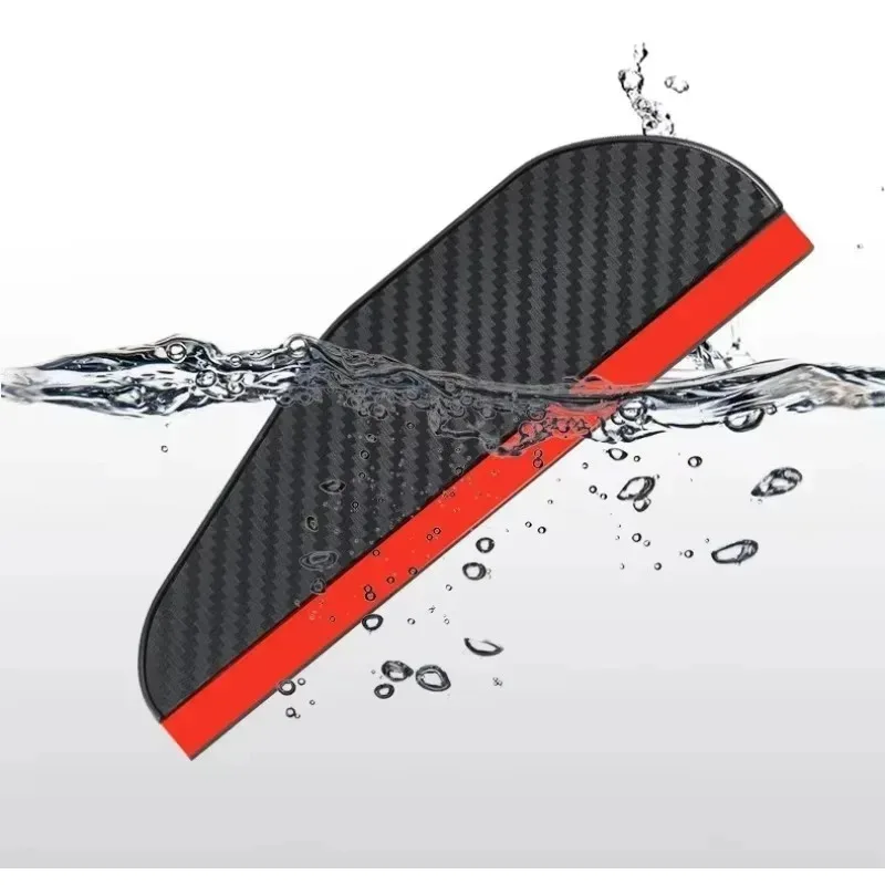 

Для автомобильного зеркала заднего вида, дождливый щиток, козырек, козырек для бровей, автоаксессуары Uiz, 1 комплект, углеродное волокно