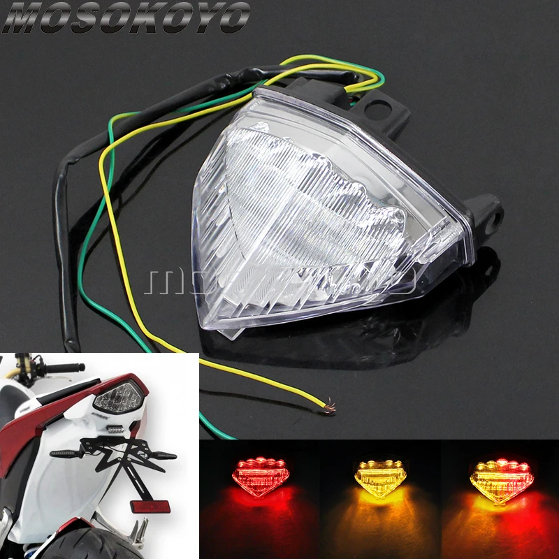 Motorcycle LED Rear Brake Stop Lamp Taillight Turn Signal Light Integrated For Honda CB1000R 08-16 CB600F Hornet 07-14 CBR600F