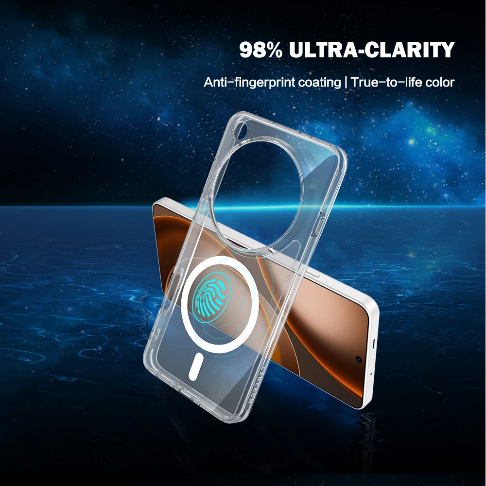 Magnetische Hartschalenhülle aus TPU+PC, transparent, stoßfest, für Oppo Find X9 Ultra – Detail 7