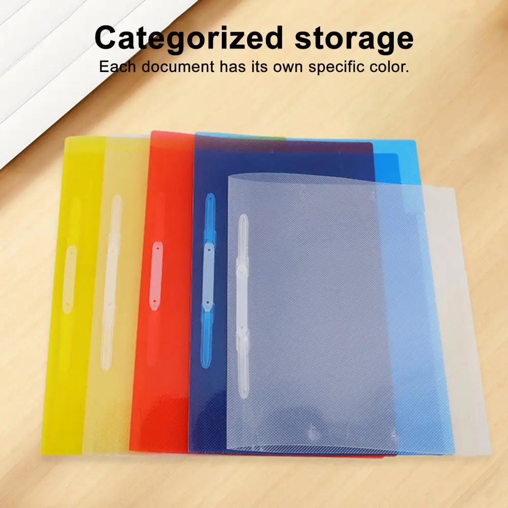 

File Folder for Workflow Plastic File Folders with Clip Paper Pockets for Office School Supplies Set of 12 for Organization
