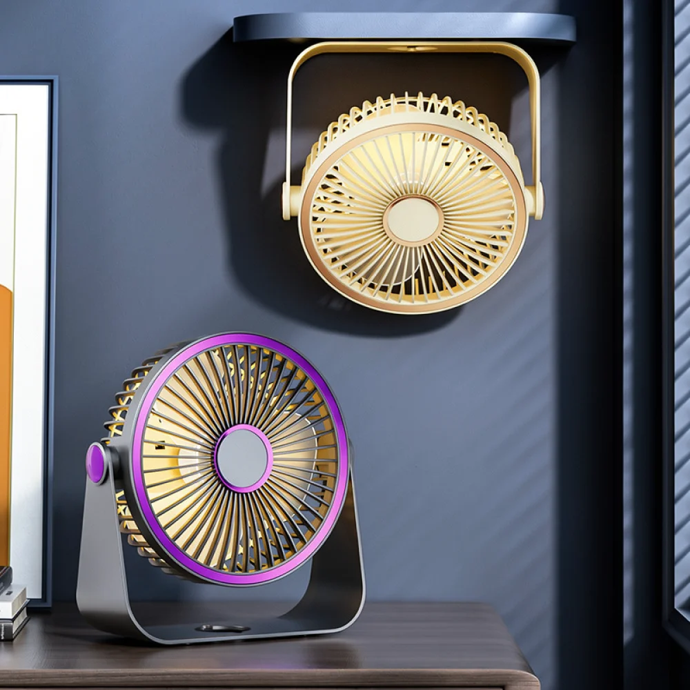 Mini Desktop Fan Clip On Style For Student Dormitory Office Desk Quiet Brushless Fan Portable Cooling Usb Power Cooler