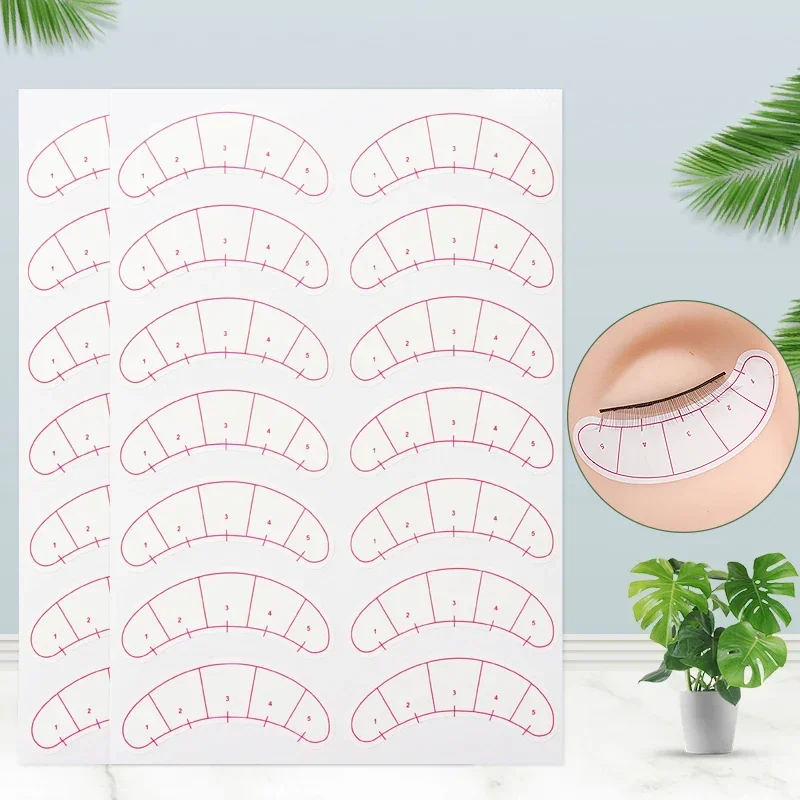 70/140 paia adesivi per mappatura ciglia sotto il posizionamento degli occhi estensione delle ciglia strumenti per il trucco estensione pratica cuscinetti per gli occhi carta