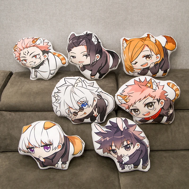 40cm Jujutsu Kaisen Anime Plush Toy Pillow Gojo Satoru Geto Suguru Inumaki Toge Plushies Figure Stuffed Doll Gifts For Child
