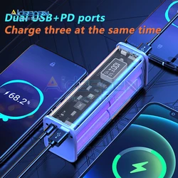 18650 Battery Charger Case DIY Power Bank Box 5V 9V 12V PD22.5W PD/QC/AFC/SCP Fast Charging Case Battery Charging Power Bank Box