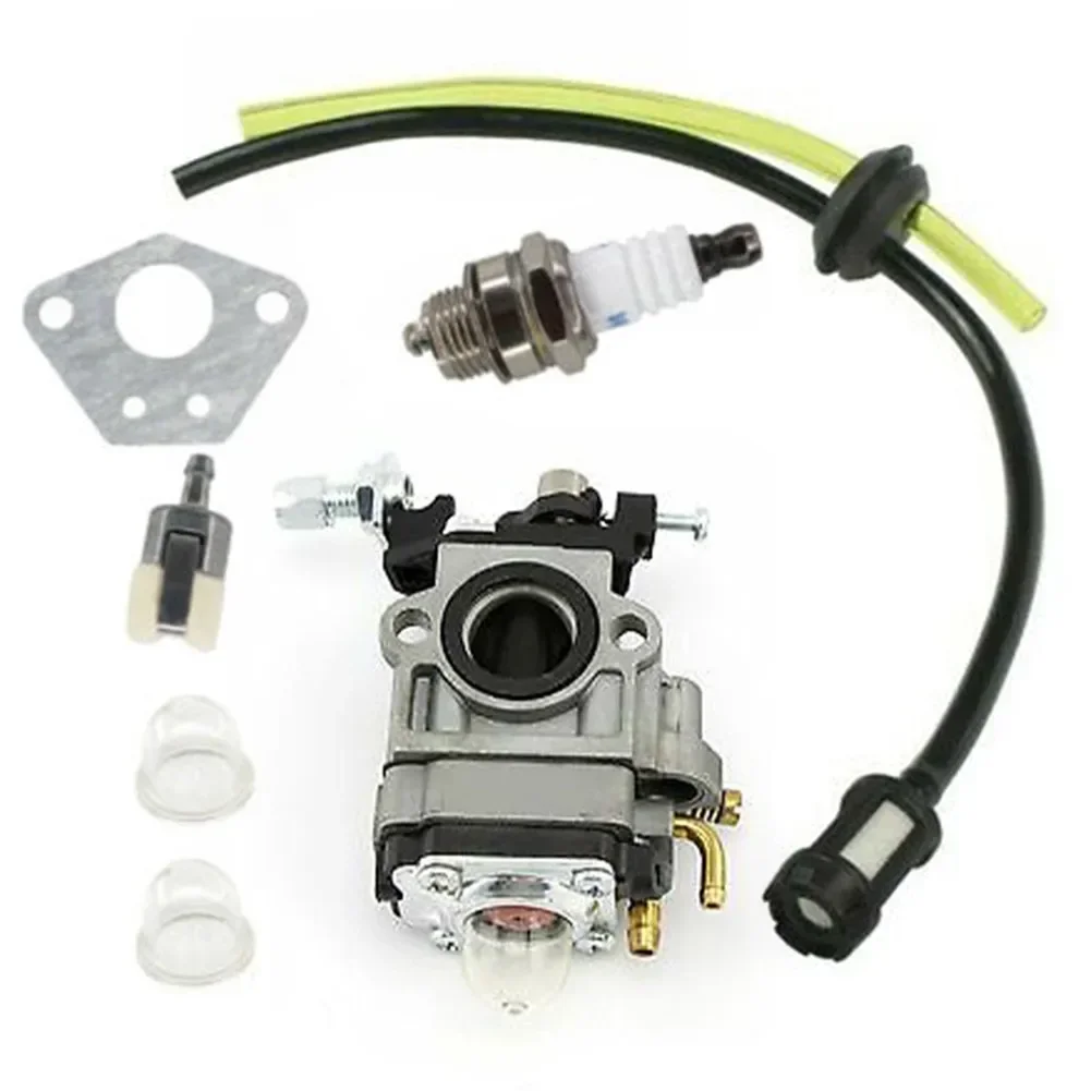 7 piezas nueva junta de carburador recortadora línea de combustible cortacésped Primer bulbo para 62cc 65cc MTM Baumr-AG Whipper Snipper Hedge motosierra