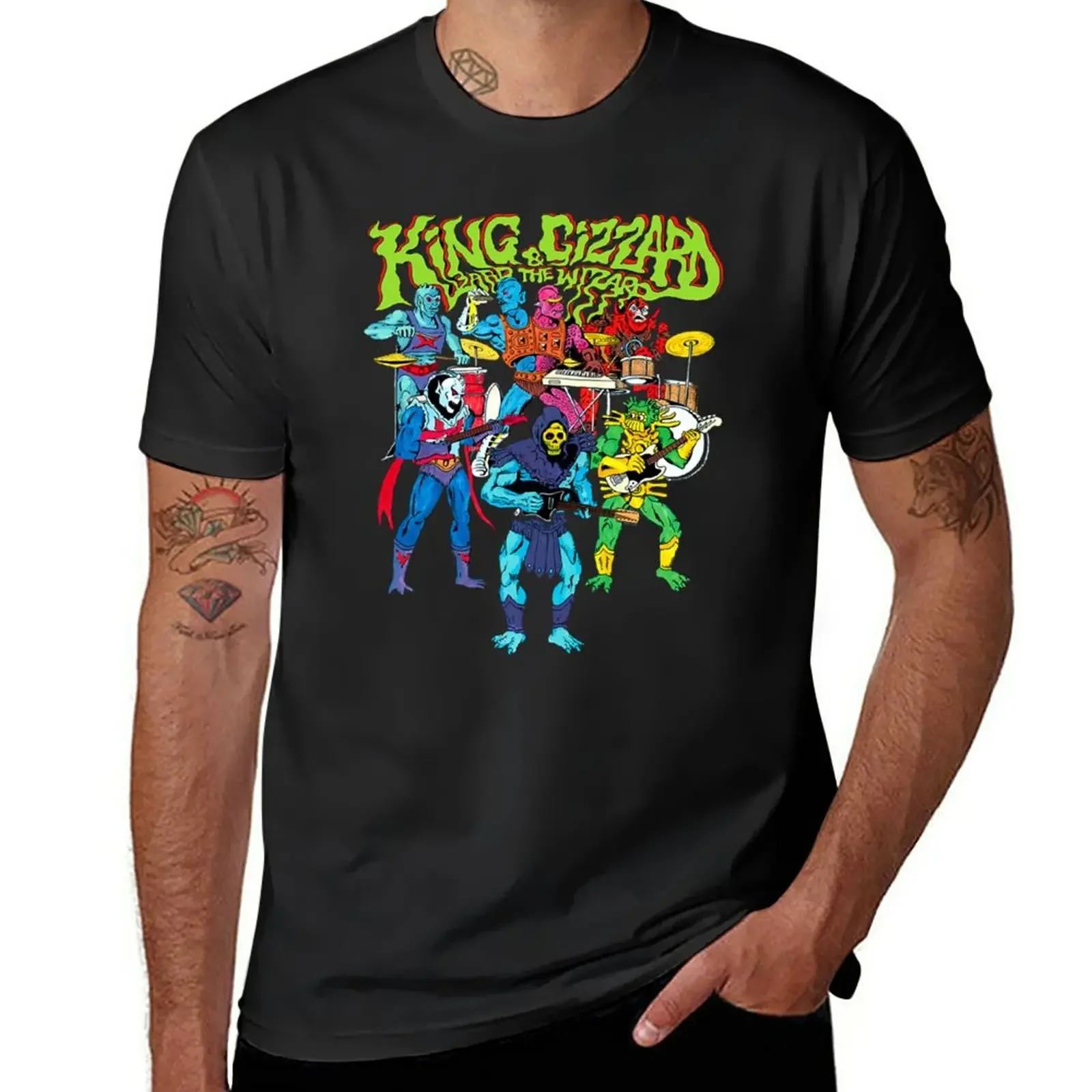 King Gizzards And The Lizard Wizard T-Shirt customized t shirts T-shirt for a boy vintage t shirt t shirt for men