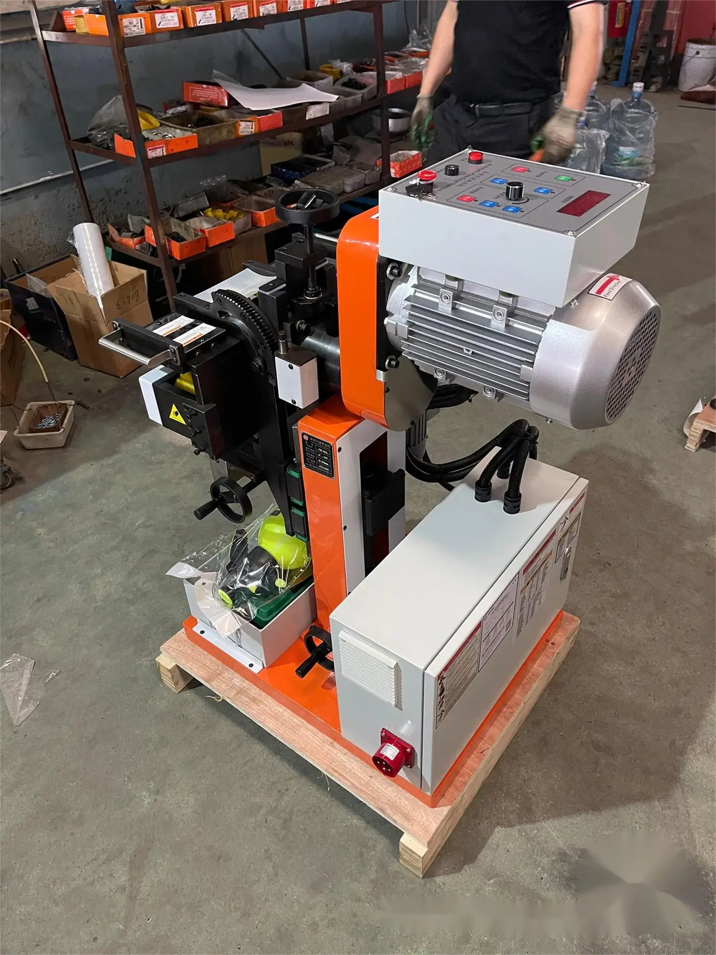 Bevel width 60mm PB-80 6.5HP High Production Power Feed Beveling Machine