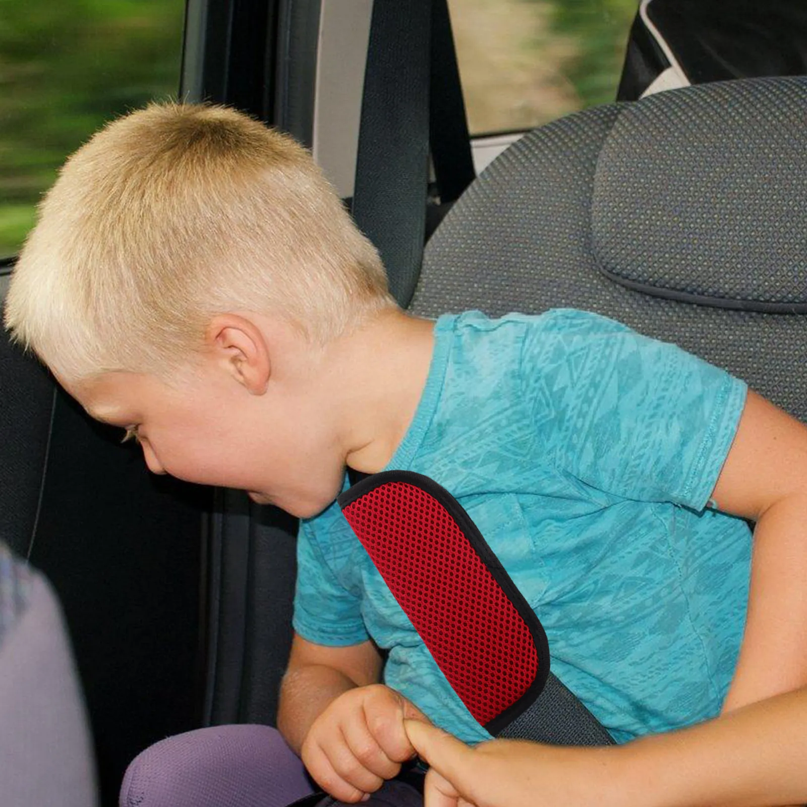 

1 пара детских мягких и удобных накладок на плечевые ремни для колясок, подушечек для шеи, чехлов на ремни безопасности для младенцев