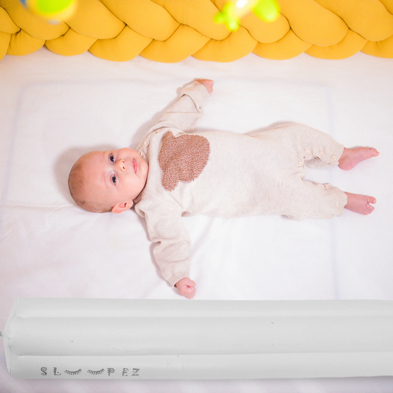 

2pcs Baby Bed 122x20x15cm Durable PVC Wear Resistant Crib Accessories Indoor Outdoor Easy Install Remove