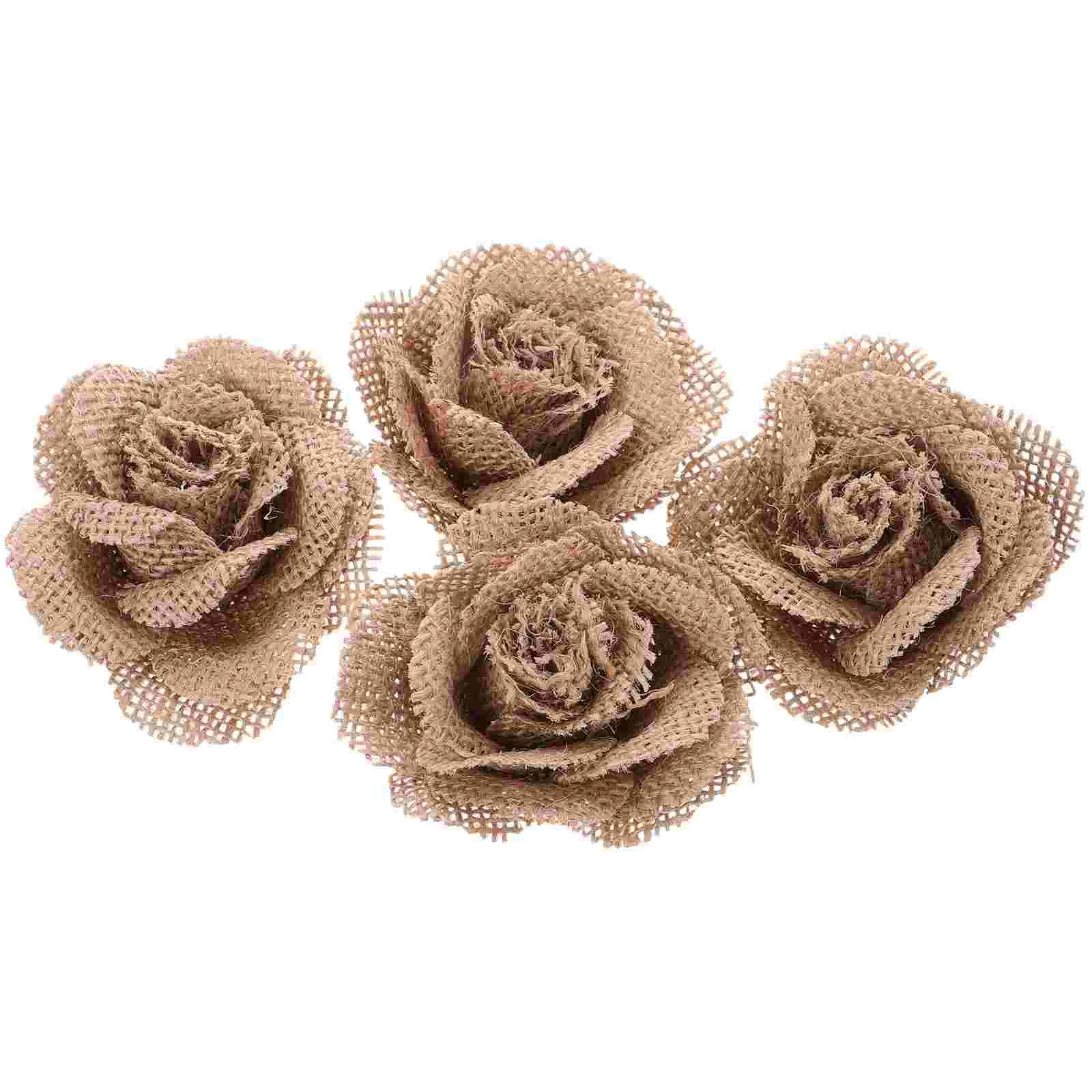 

4 PCS Rose Flower Artificial Small Flowers Floral Garlands for Decor DIY Ornament