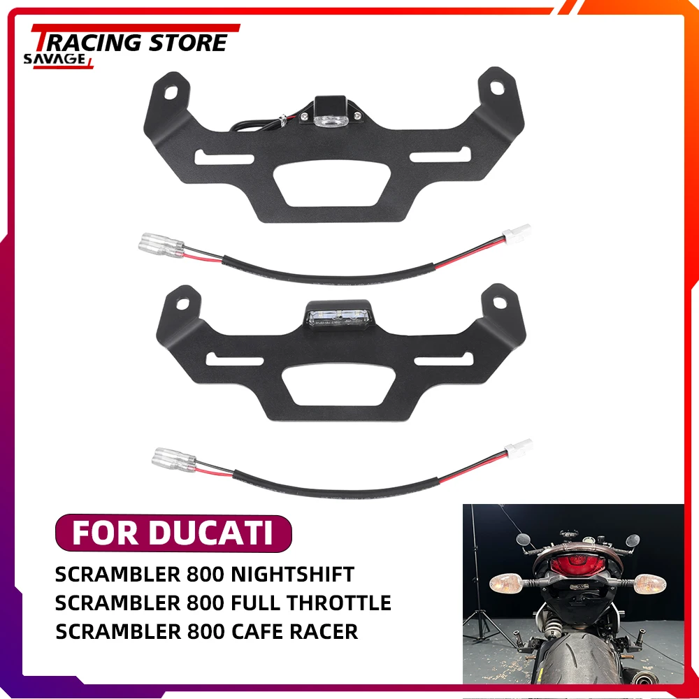 

Motorycle Rear Tail Tidy Fender Eliminator Kit License Plate Holder For Ducati Scrambler 800 Nightshift Full Throttle Cafe Racer