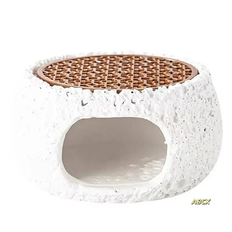 

Artistic Rock Material Round Plate Insulation Base For Dining Room Household Tableware