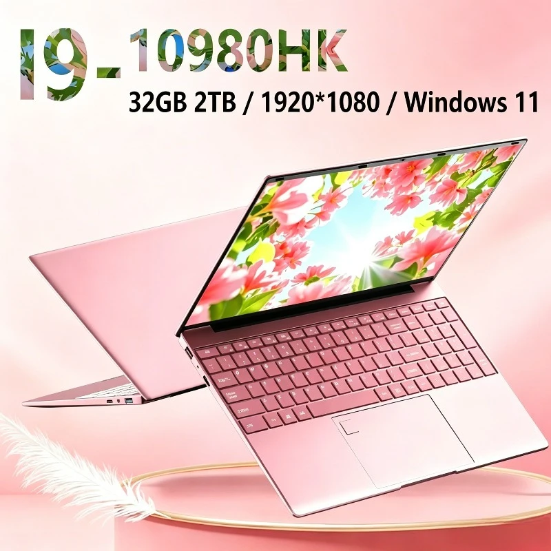 Nuevo portátil de 15.6 pulgadas Intel Core i9-10980HK Windows 11 Pro 32GB DDR4 M.2 2TB SSD Ultrabook con desbloqueo por huella dactilar WIFI 5 BT