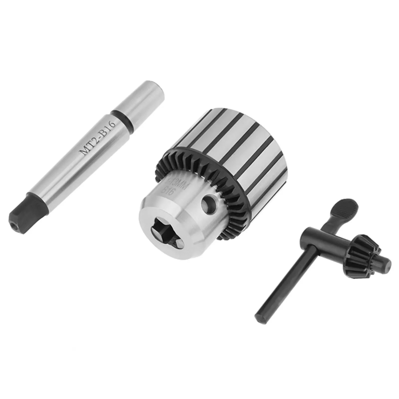 High-precision Industrial Drill Chuck, Heavy-duty Bench Drill Wrench Drill Chuck 1-13mm B16 + Mt2-b16 Adapter