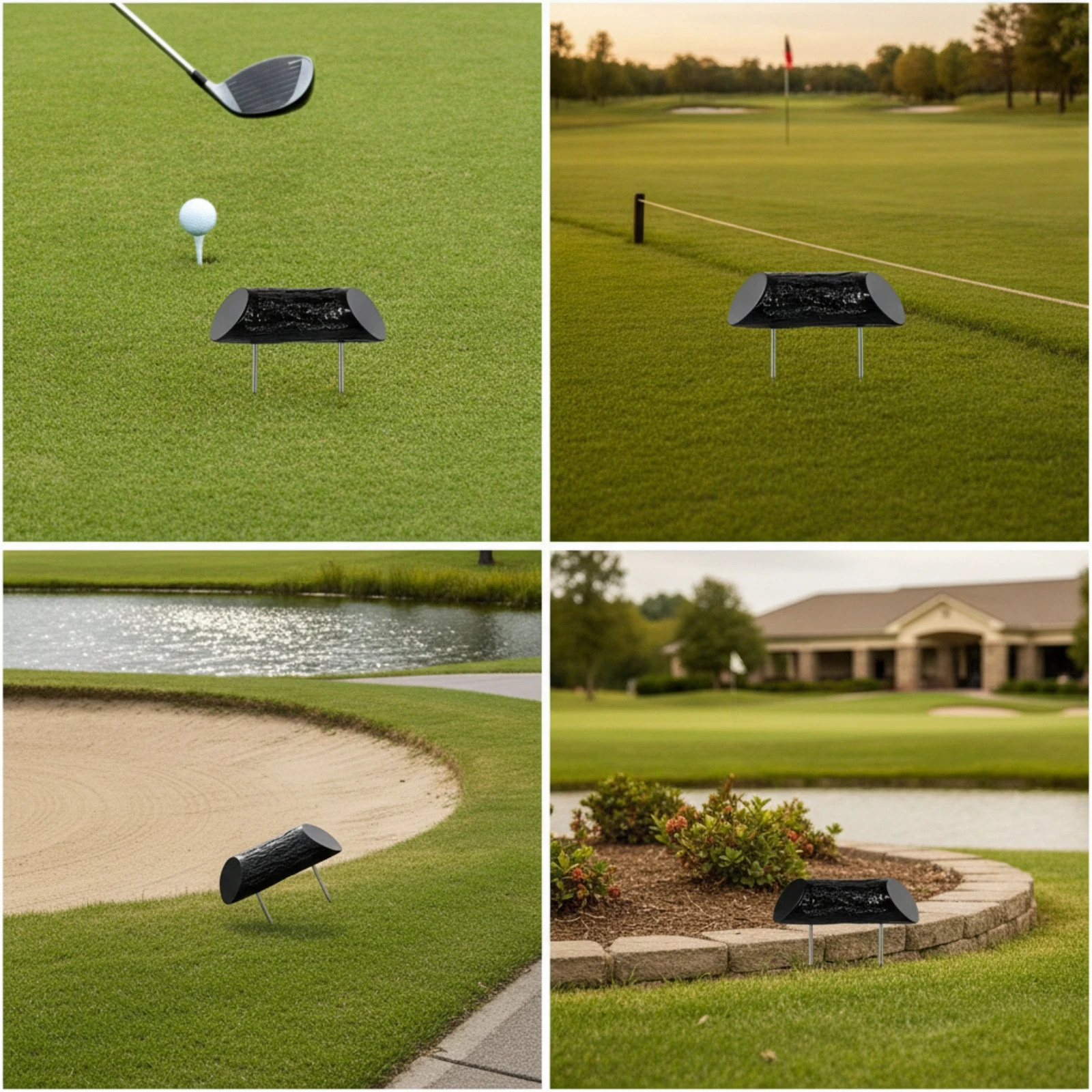 Golf Tee Marker with Ground Spike Long-Lasting Golf Tee Marker Low-Profile Lightweight for Golfers, Practice Areas, Fairways - view 5