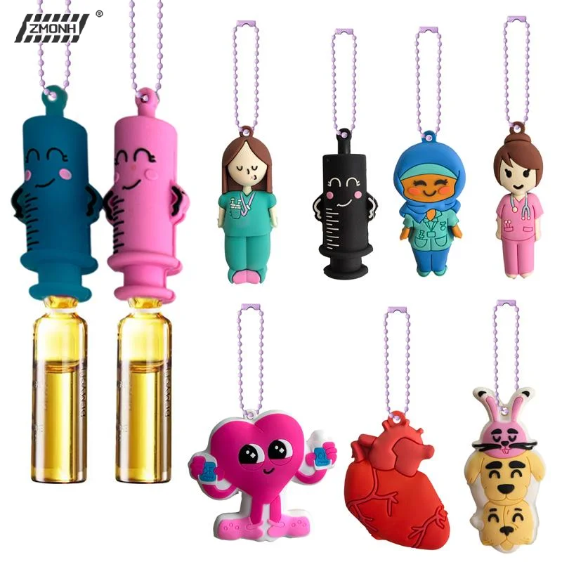 [H]Ampoule Bottle Opener Keychain Syringe-Shaped Cutter Nurse Doctor Ampoule Bottle Opener Aid Medication Vial Breaker Tool