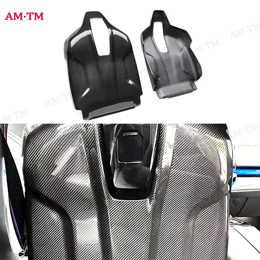For BMW M5 G90 Dry Carbon fiber seat backrest decoration seat side panel bottom plate internal backrest cover body kit
