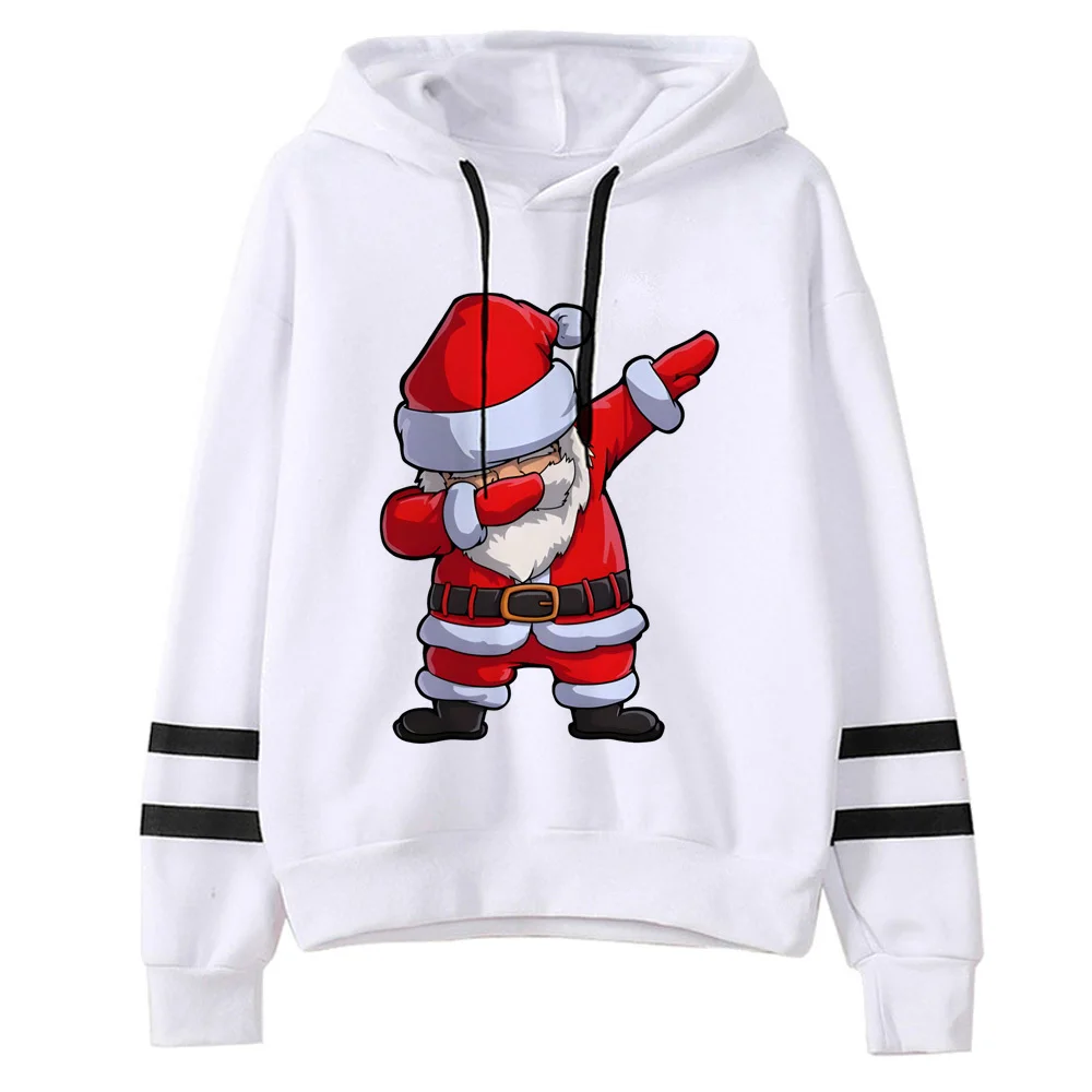 Christmas hoodie pattern graphic trendy clothes for teens funny Japanese female hoddie printed design winter modern style anime