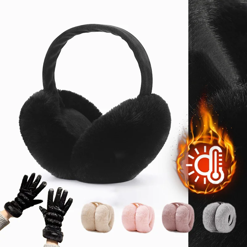 Ski & Snow Gloves & Ultra Soft Plush Earmuffs Warmers for Snowy Days,Soft Comfortable Winter Accessories for Commuting/Outdoor