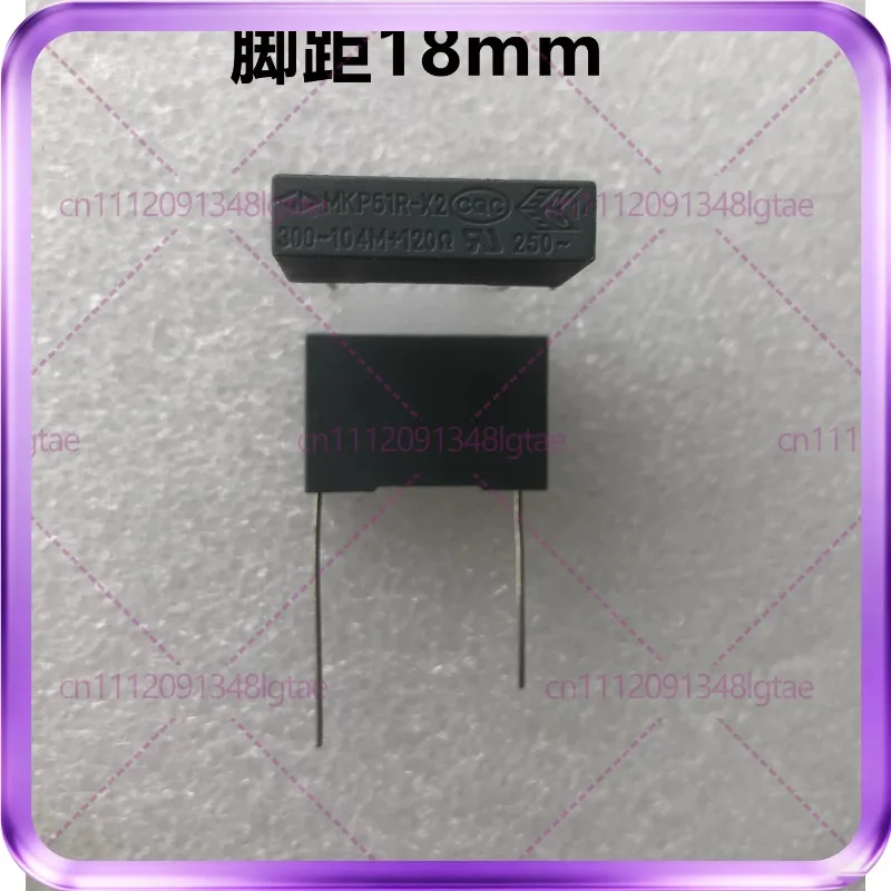 100pcs For Farad MKP61R-X2 resistance-capacitance absorber, arc extinguisher, safety capacitor 0.1UF 104M 120Ω
