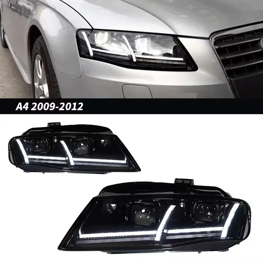 Suitable for A4 A4L 2009-2012 LED headlight upgrade matrix full LED daytime running lights plug and play
