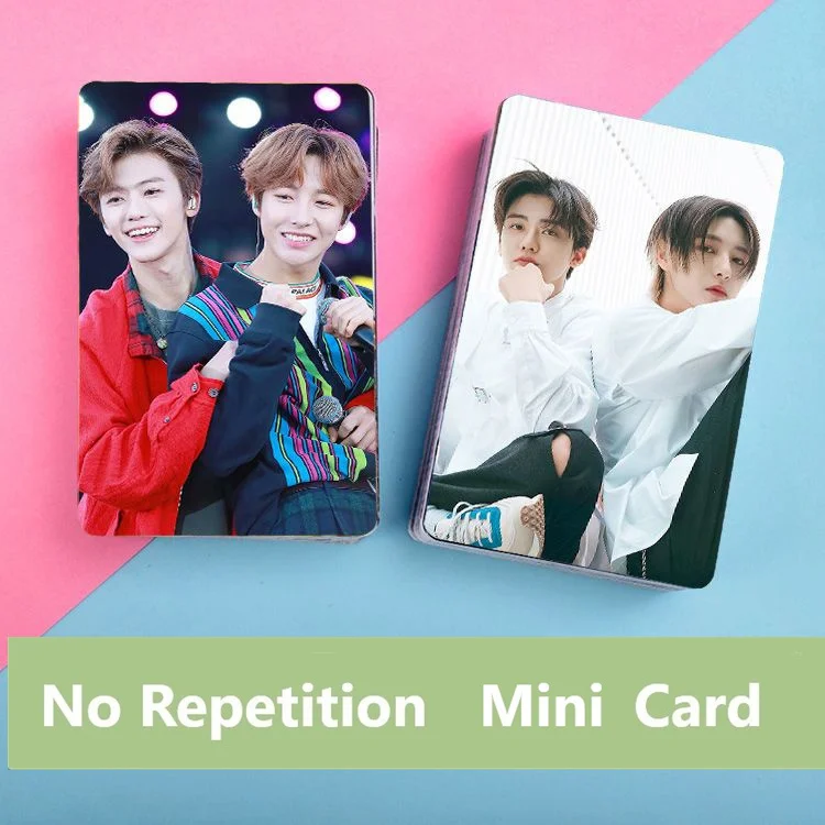 

No Repetition Huang Ren-Jun Na Jae-Min Jaemin Couple Mini Card Wallet Lomo Card With Photo Album Fans Gift