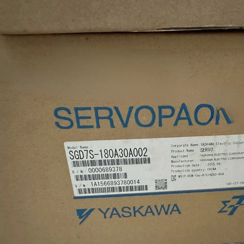 

Новый в упаковке сервопривод Yaskawa SGD7S-180A30A002, гарантия 1 год