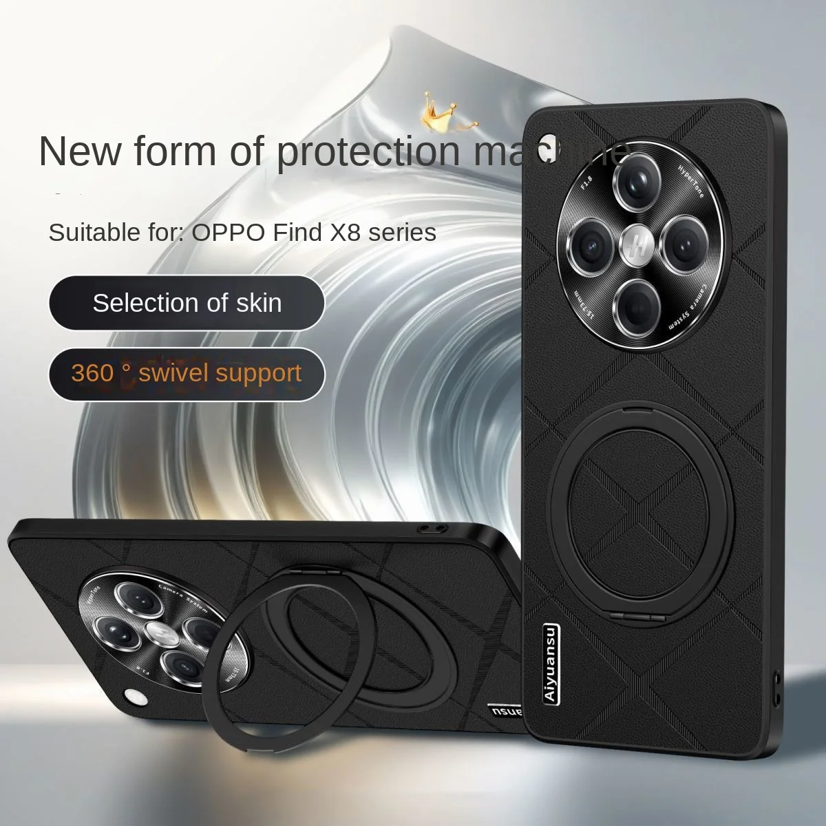 Para oppo encontrar x8 ultra caso duro couro do plutônio com anel areia capa protetora traseira caso para encontrar x8 pro x8s + x8ultra escudo do telefone