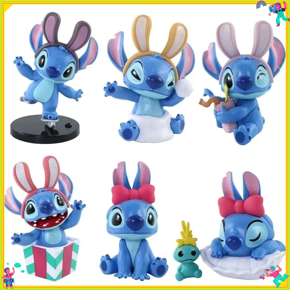 أصيلة مينيسو ديزني ستيتش قصة الشتاء صندوق أعمى تمثال ليلو وستيتش تحصيل هدية 2025