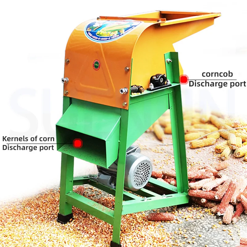 Electric Corn Thresher Household Small Fully Automatic Corn Thresher Large Corn Peeling Machine High power and efficient corn pe