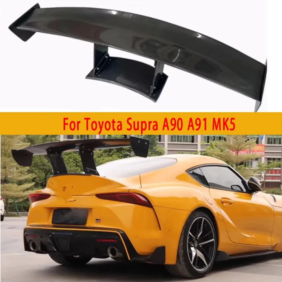 

For Toyota Supra A90 A91 MK5 VRS Style Carbon Fiber Tail fins Rear Trunk Spoiler Guide Wing Rear Wing Car Accessories body kit