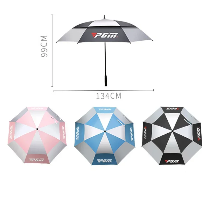 PGM Golf Umbrella Double-layer Wear-resistant Rain-proof Sunscreen Fiberglass Material Spring and Summer Automatic Manual YS003