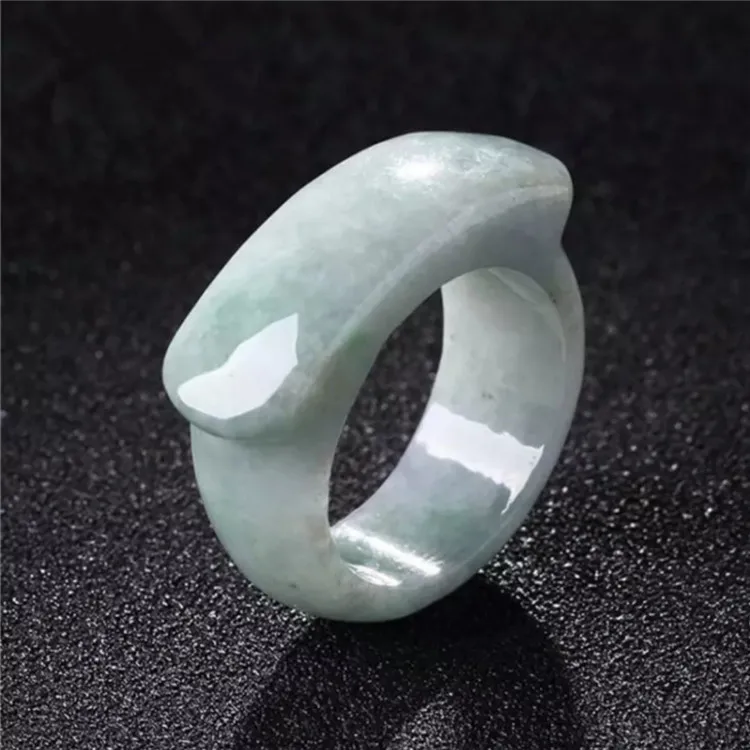 

Natural Myanmar Jadeite Jade Band Rings Men Women Healing Gemstone Fine Jewelry Genuine Grade A Burma Jade Stone Saddle Rings