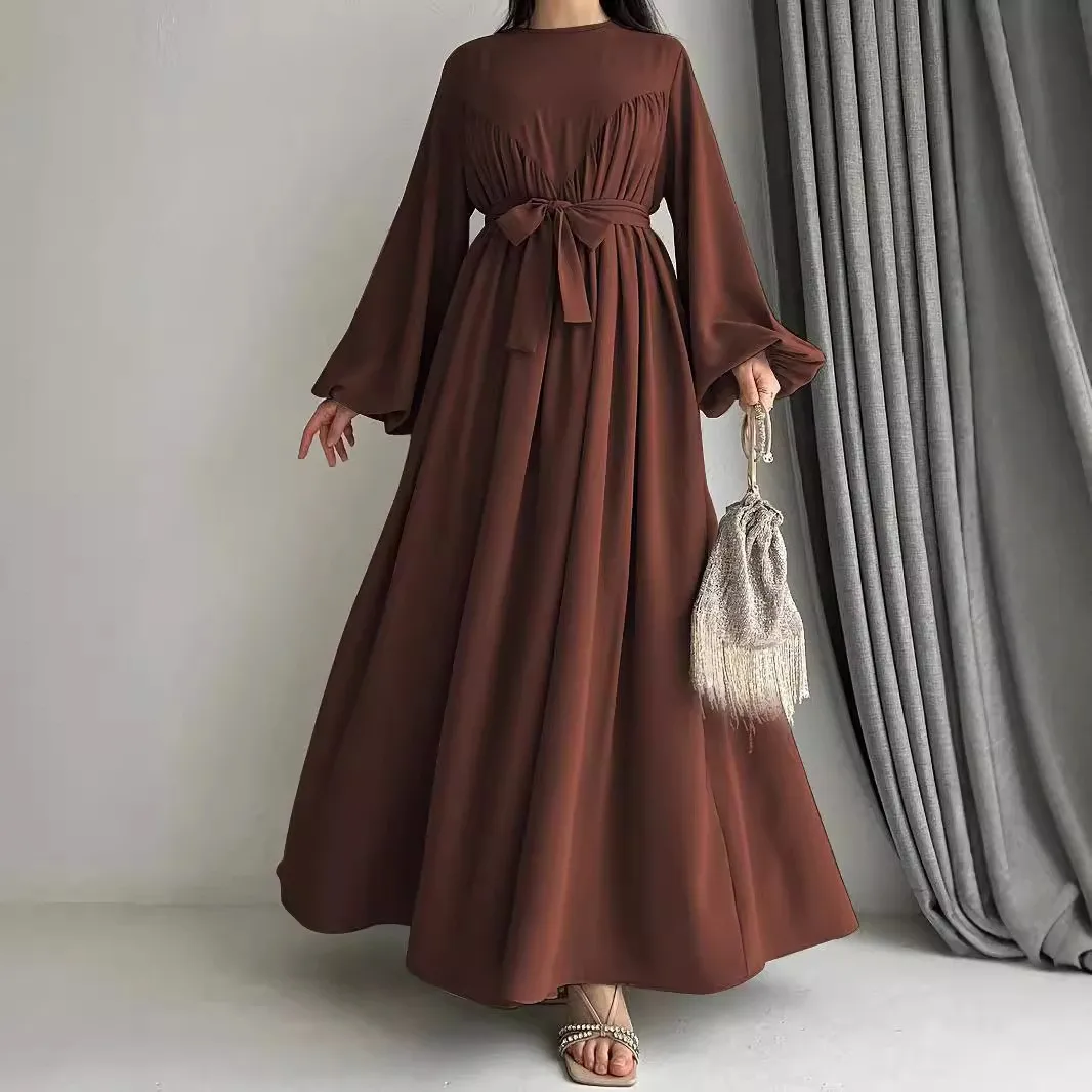 Muslim Dress Abaya Women Eid Vestidos Jalabiya Ramadan Party Dresses Sashes Kaftan Islam Arab Long Robe Morocco Dubai Abayas