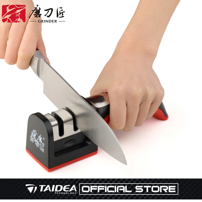 GRINDER apex pro Sharpener Knife T1201TC Professional Kitchen Knife Sharpener Carbide Knife Sharpening Machine afiador TAIDEA