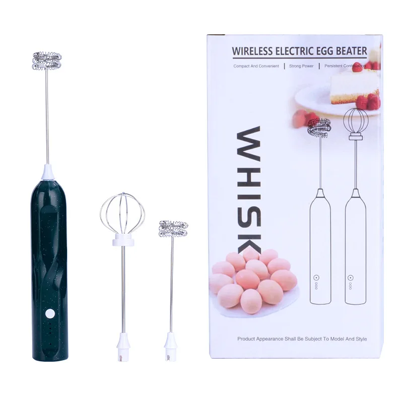 Беспроводная ручная взбивалка для яиц, бытовые небольшие инструменты для выпечки, блендер для кофе, вспениватель молока, электрическая взбивалка для яиц
