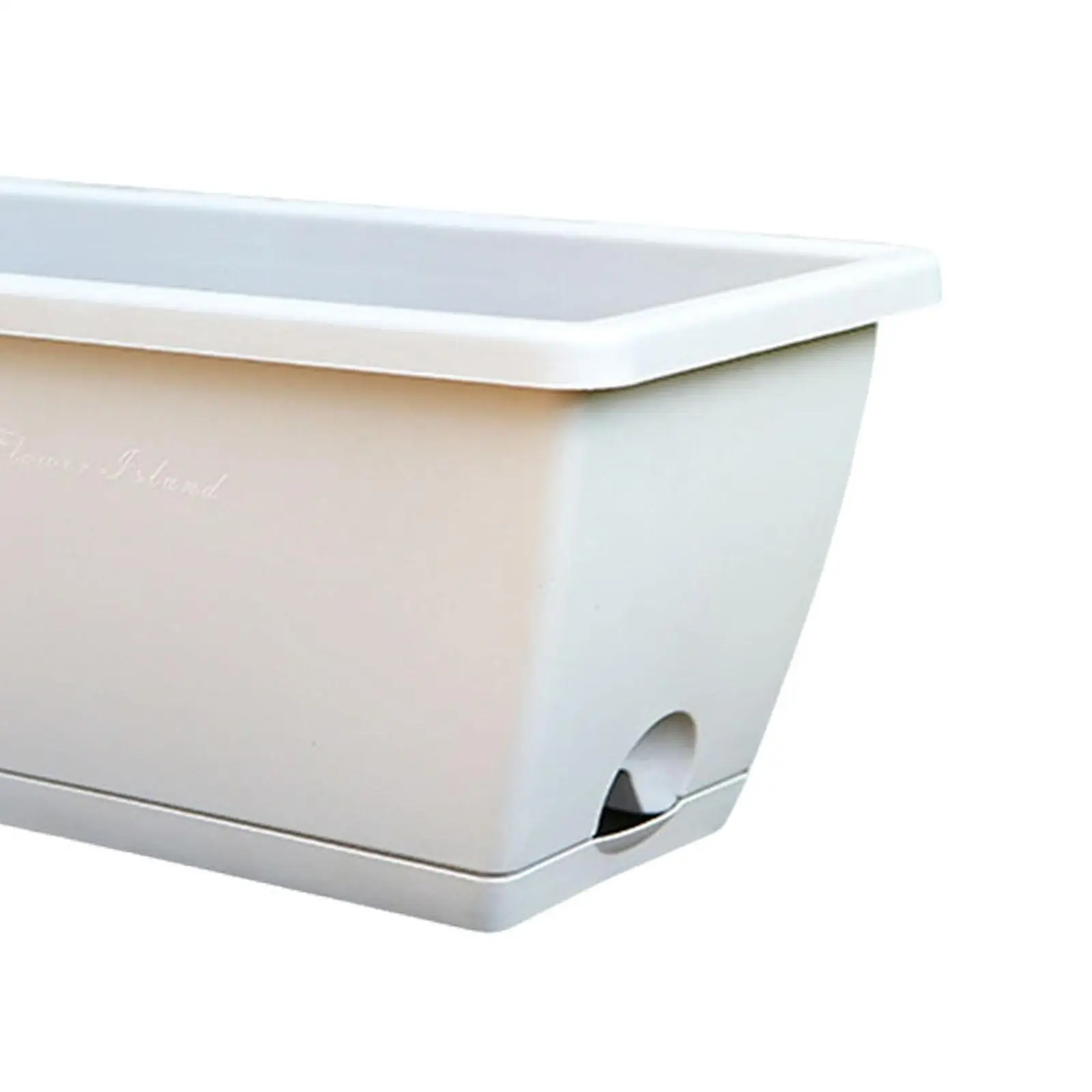 Window Box Planter Vegetables Growing Container Multifunction with Drainage Holes for Garden Balcony Windowsill Indoor Porch