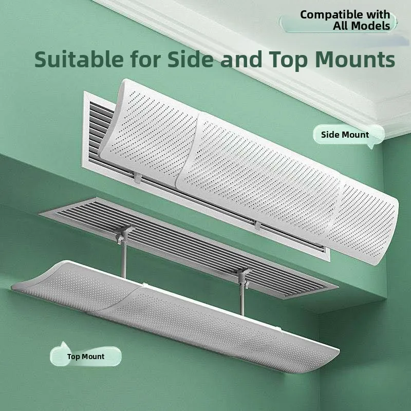 

Universal Air Conditioner Wind Directional Board Windproof Windshield Heat And Cold Air Pipe Machine Outlet Windshield PVC Ma...