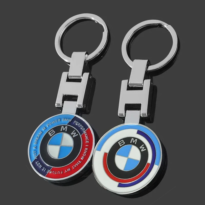 1Pcs Car Emblem Keychain H Buckle Double-sided Key Ring For BMW M3 M4 M5 F93 F92 F97 F98 F95 F96 F94 G30 G20 G05 G06 G07 F07 F34