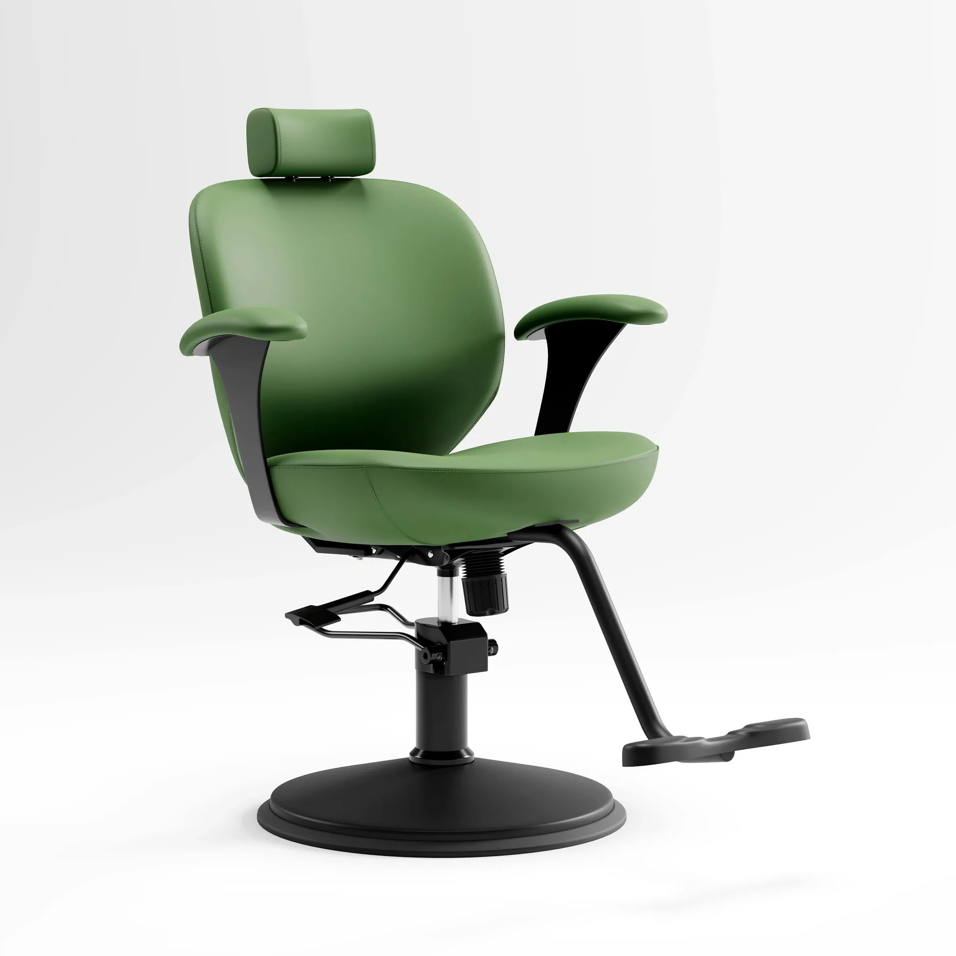 JH-High Quality Adjustable Height 360° Rotation Barber Chair for Hair Salon Hairdressing and Massage Can Lie Down^