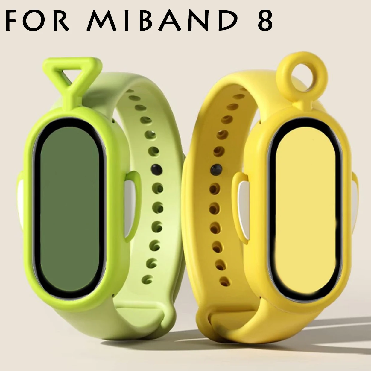 

Antenna Silicone Strap+case for Xiaomi Smart Band 8 NFC Rubber Wristband Correa for Miband 8 Bracelet Replacement Accessories