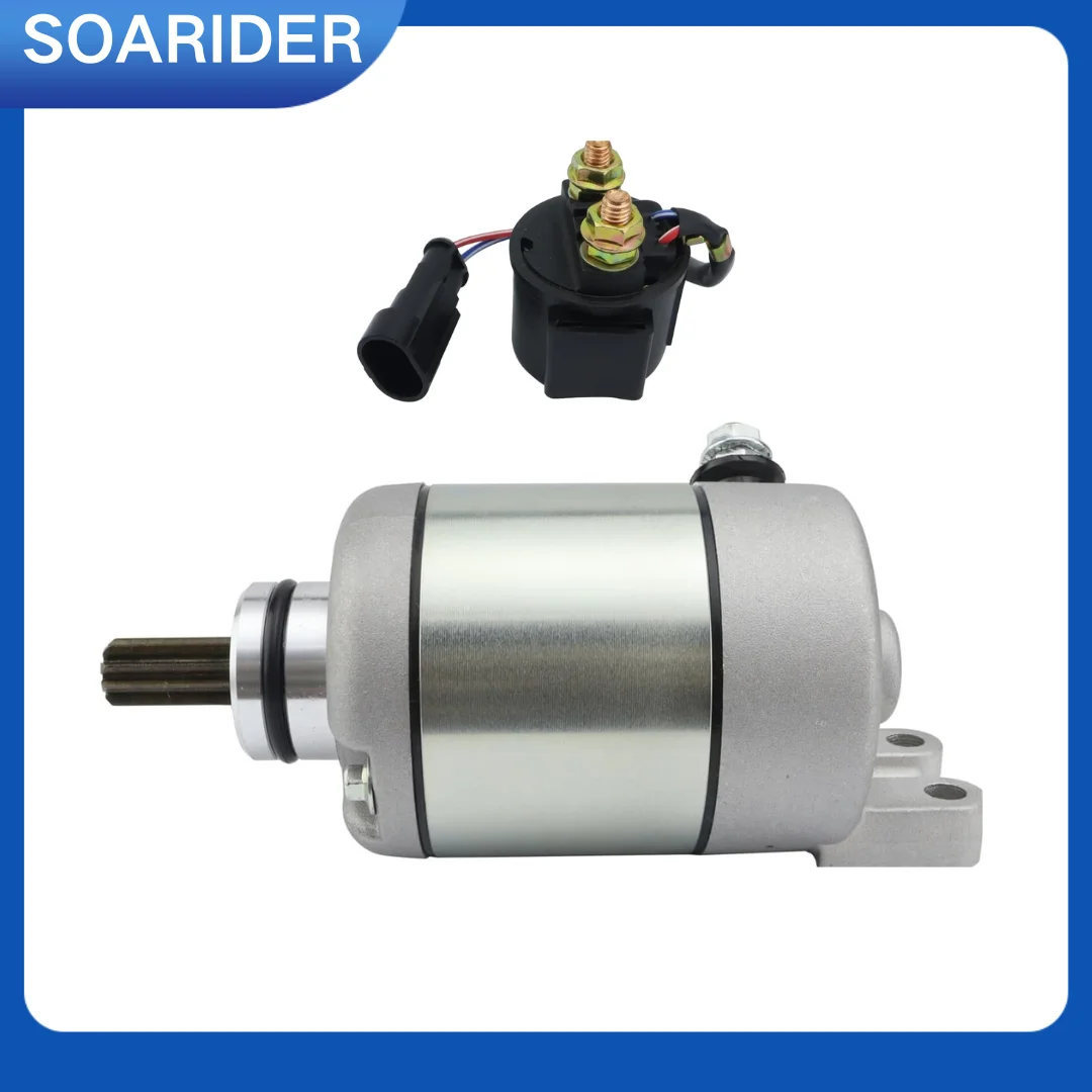 Starter Motor and  Relay For Polaris Outlaw 525 2007-2011 Outlaw 450 S 2008-2010 Outlaw 450 MXR 2009 4011801