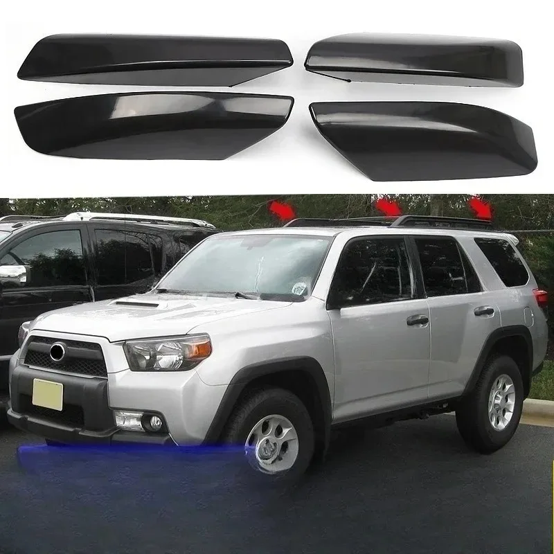 

Для багажника на крышу автомобиля, торцевая крышка, накладка на крышку, новинка 2010-2024 для 4 Runner 4WD N280 TRD Pro, черный, 4 шт.